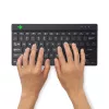 R-Go Tools Teclado ergonómico R-Go Compact Break, teclado compacto con software de pausas, QWERTY (US), Bluetooth, negro