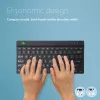 R-Go Tools Teclado ergonómico R-Go Compact Break, teclado compacto con software de pausas, QWERTY (US), Bluetooth, negro