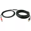 Lindy 10m Cable USB 2.0 activo Type-A a B, 10 m, USB A, USB B, USB 2.0, Conector macho/Conector macho, Negro, Rojo