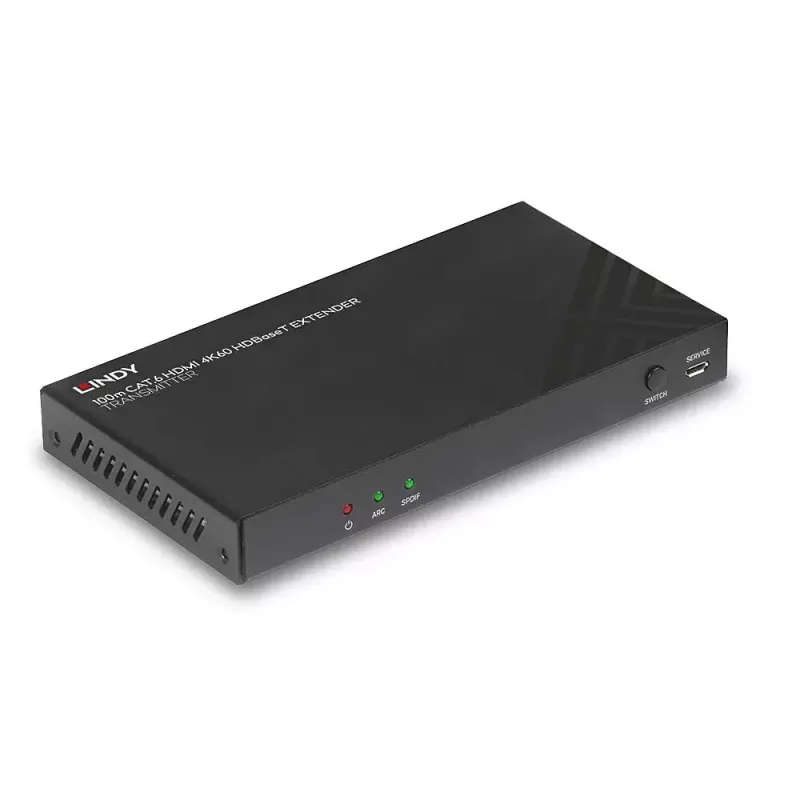 Emisor HDBaseT Cat.6 HDMI 4K60, audio, IR y RS-232 Lindy 100m