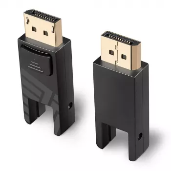 Lindy Cable Mini DisplayPort 1.4 híbrido de fibra óptica de 10 m con conectores DP desmontables