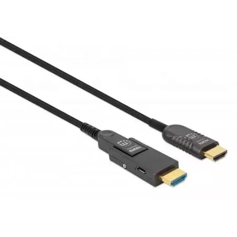 Cable HDMI a Micro HDMI Manhattan 30m 4K@60Hz Activo dorado