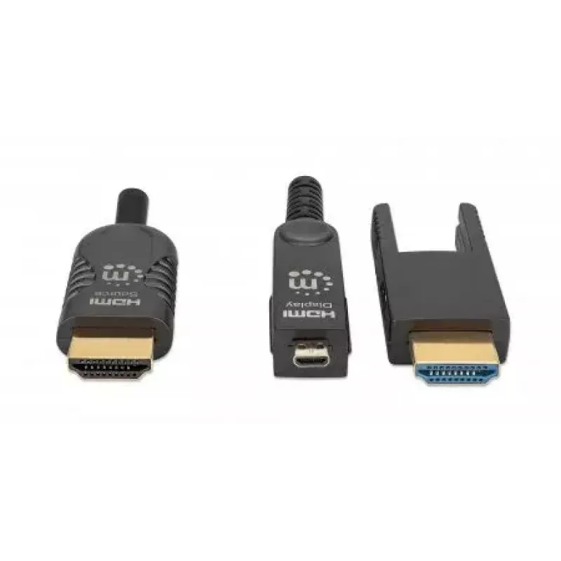 Cable HDMI a Micro HDMI Manhattan 30m 4K@60Hz Activo dorado