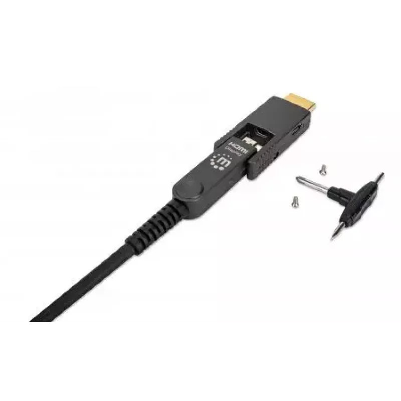 Cable HDMI a Micro HDMI Manhattan 30m 4K@60Hz Activo dorado