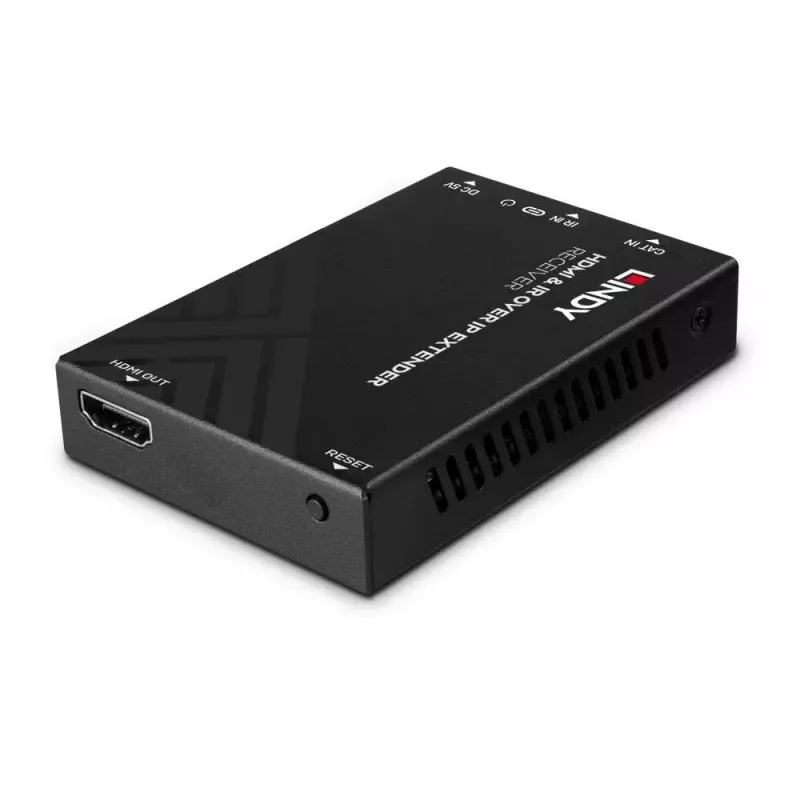 Receptor AV Lindy Extender HDMI e IR sobre IP Receptor 1920x1080