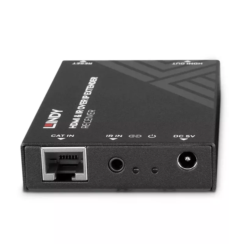 Receptor AV Lindy Extender HDMI e IR sobre IP Receptor 1920x1080