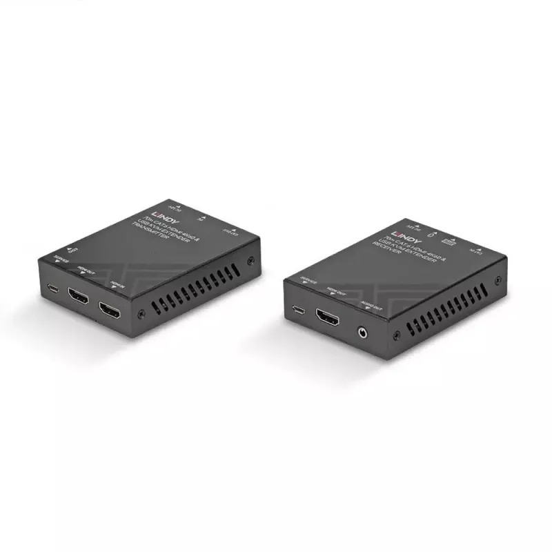 Extensor KVM Lindy 70m Cat.6 HDMI 4K60, USB y audio