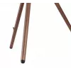 Manhattan 461795 soporte de TV móvil con patas de trípode, portátil, 45–65 pulgadas (114,3–165,1 cm), máx. 32 kg, aluminio/acero/nogal, negro/marrón