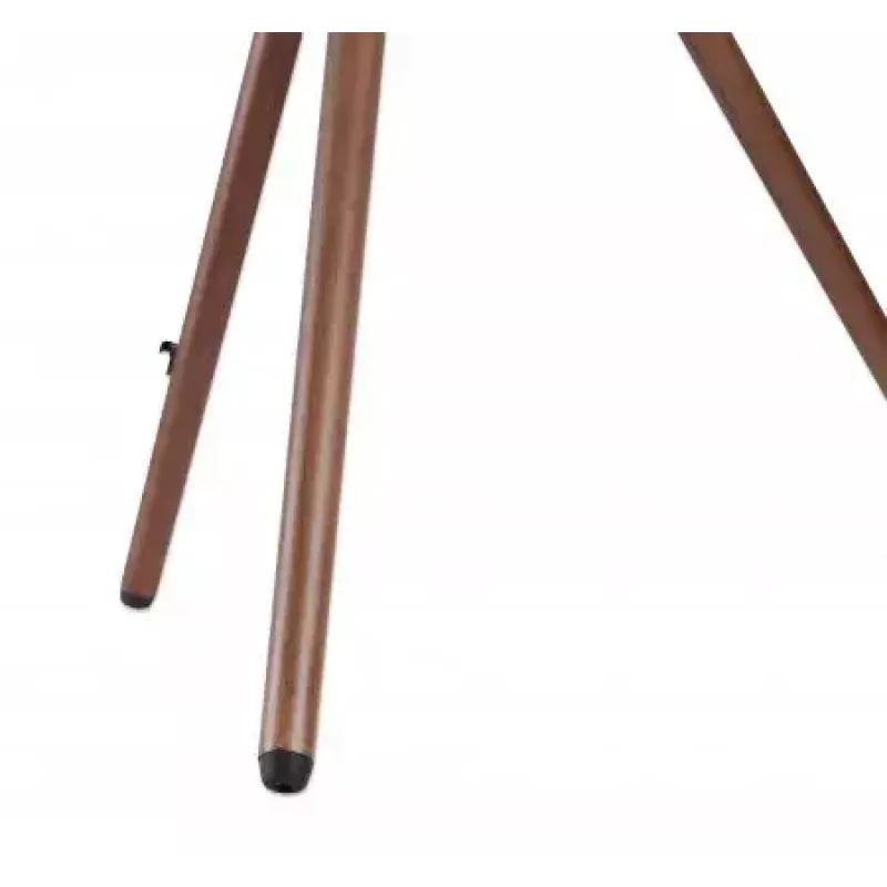 Manhattan 461795 soporte de TV móvil con patas de trípode, portátil, 45–65 pulgadas (114,3–165,1 cm), máx. 32 kg, aluminio/acero/nogal, negro/marrón