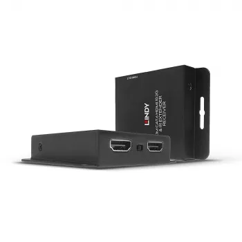 Lindy 70m Cat.6 HDMI 4K30 y extensor IR con PoC y Loop Out