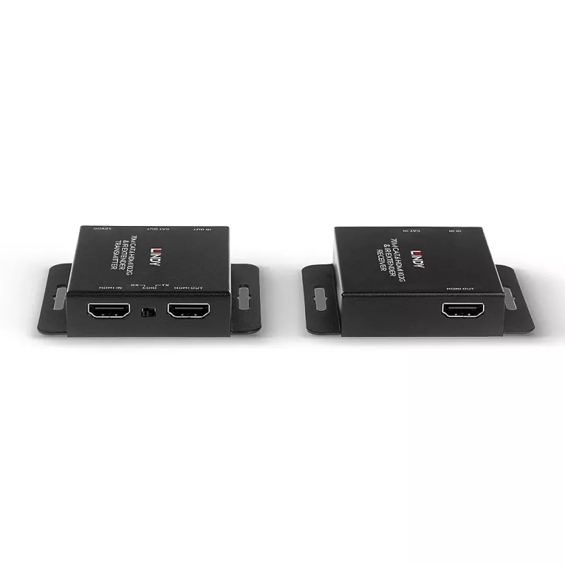 Lindy 70m Cat.6 HDMI 4K30 y extensor IR con PoC y Loop Out