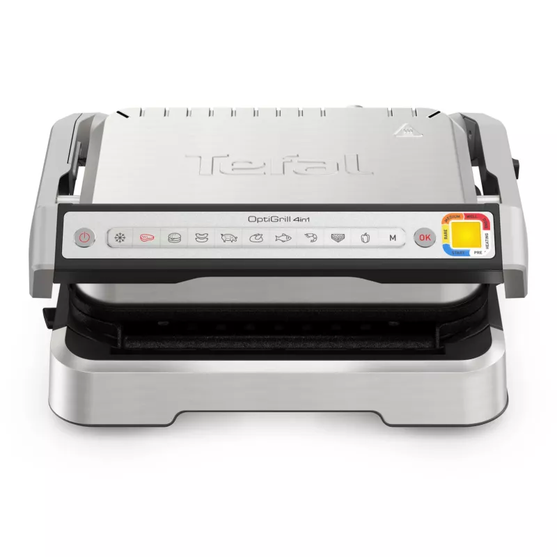 Parrilla de contacto Tefal OptiGrill 4in1 GC774D acero inoxidable 2100W