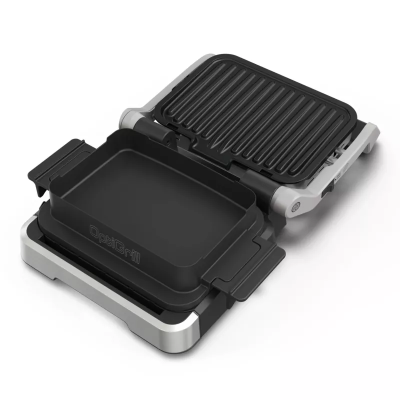 Parrilla de contacto Tefal OptiGrill 4in1 GC774D acero inoxidable 2100W