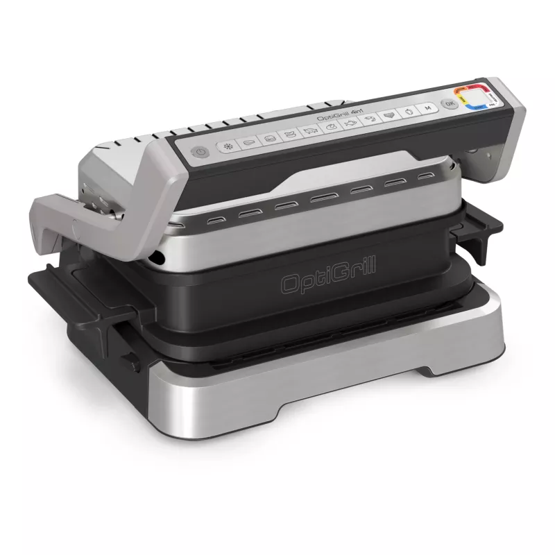 Parrilla de contacto Tefal OptiGrill 4in1 GC774D acero inoxidable 2100W