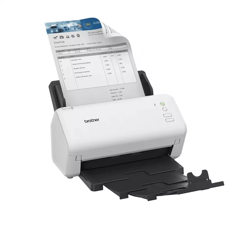 Escáner Brother ADS-4100 escáner ADF 600 x 600 DPI A4 negro, blanco