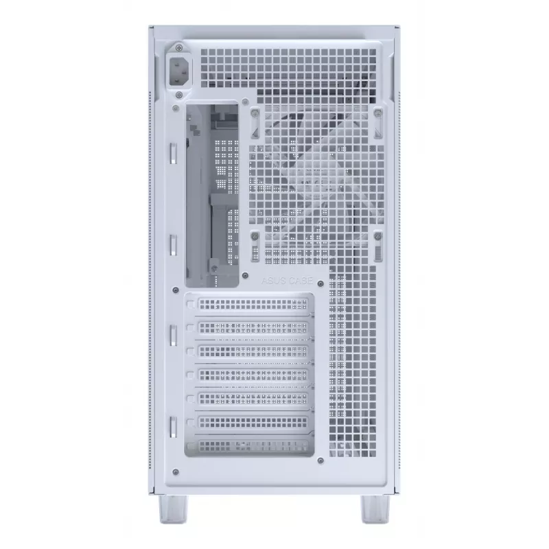 ASUS PRIME AP303 TG 90DC00V3-B39010 caja de PC Midi Tower, ATX/Micro-ATX, cristal templado, 2x USB 3.2, sin fuente de alimentación, blanca