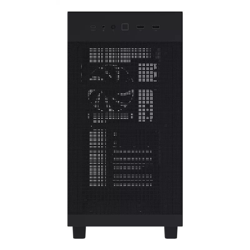 ASUS PRIME AP303 TG 90DC00V0-B39010 caja de PC Midi Tower, ATX/Micro-ATX/Mini-ITX, cristal templado, 2x USB 3.2, sin fuente de alimentación, negra