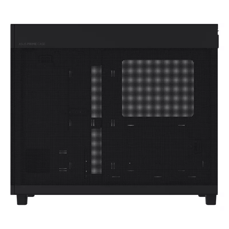 ASUS PRIME AP303 TG 90DC00V0-B39010 caja de PC Midi Tower, ATX/Micro-ATX/Mini-ITX, cristal templado, 2x USB 3.2, sin fuente de alimentación, negra
