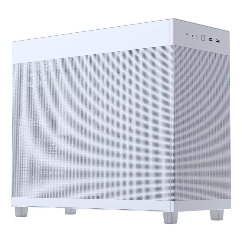 ASUS PRIME AP303 Mesh 90DC00V3-B39000 caja de PC Midi Tower, ATX/Micro-ATX, panel de malla, 2x USB 3.2, sin fuente de alimentación, blanca