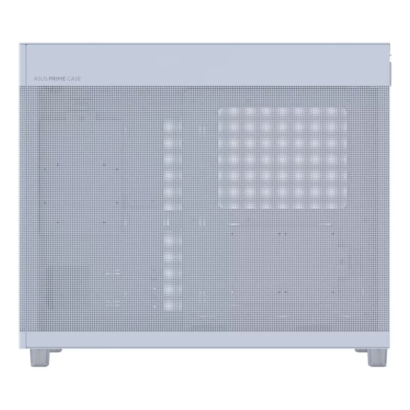 ASUS PRIME AP303 Mesh 90DC00V3-B39000 caja de PC Midi Tower, ATX/Micro-ATX, panel de malla, 2x USB 3.2, sin fuente de alimentación, blanca
