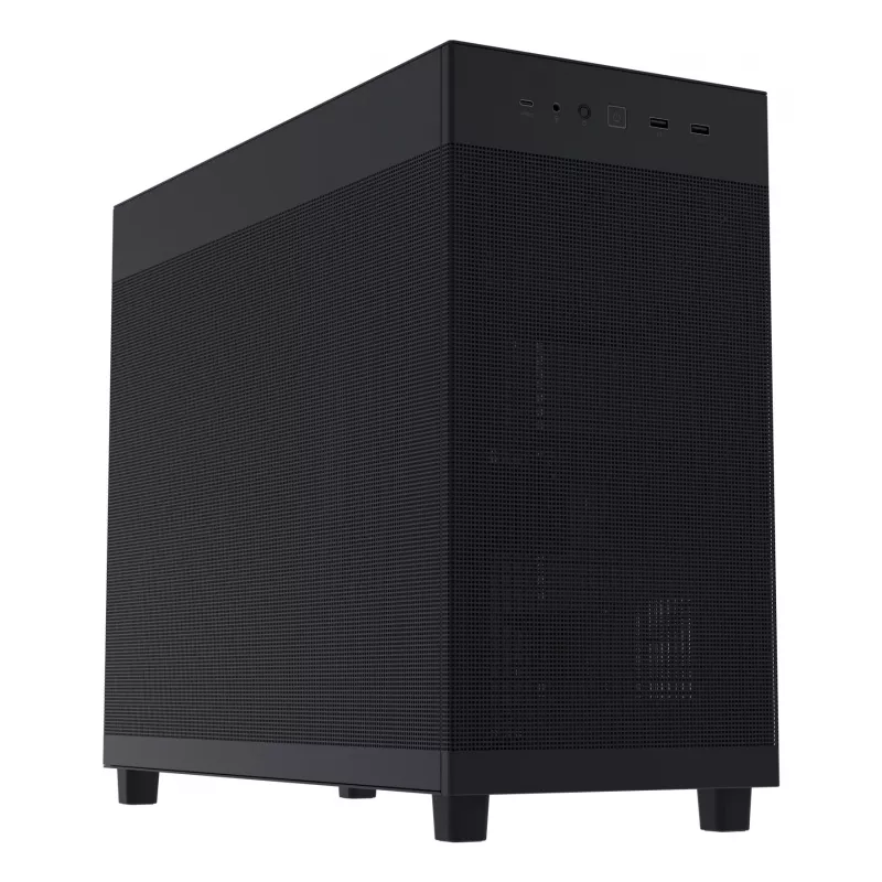 Caja de PC ASUS Prime AP303 Mesh Midi Tower — ATX, compatible con GPU de 36 cm, disipador de CPU 165 mm, USB-A 2×, USB-C 1