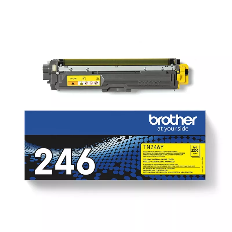 Brother TN-246Y cartucho de tóner 1 ud. original amarillo