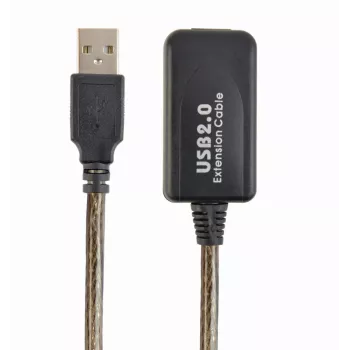 Cable alargador USB 2.0 activo GEMBIRD, 10 m - negro