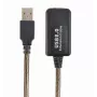 Cable alargador USB 2.0 activo GEMBIRD, 10 m - negro