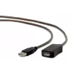 Cable alargador USB 2.0 activo GEMBIRD, 10 m - negro