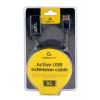 Cable alargador USB 2.0 activo GEMBIRD, 10 m - negro
