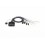 Switch KVM ATEN CS22DP-AT 2 puertos USB DisplayPort, 4K@30Hz, consola USB-A, audio, cable de 1,2 m