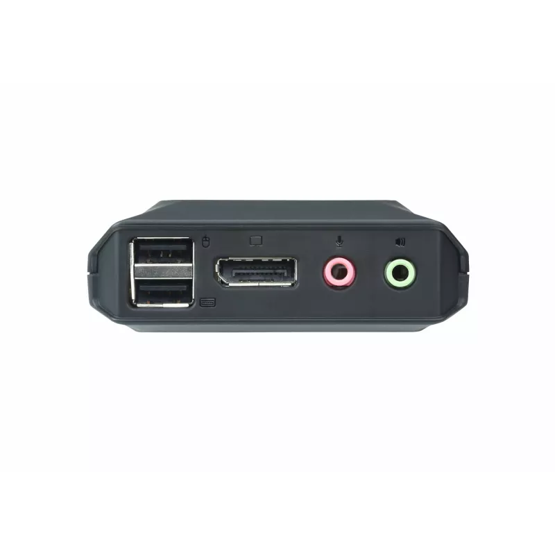 Switch KVM ATEN CS22DP-AT 2 puertos USB DisplayPort, 4K@30Hz, consola USB-A, audio, cable de 1,2 m