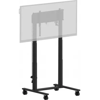 iiyama MD-CAR2031-B1 elevador eléctrico de suelo con ruedas para pantallas de 55–105 pulgadas, máx. 120 kg, VESA 800x600, altura 850–1800 mm, negro