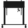 iiyama MD-CAR2031-B1 elevador eléctrico de suelo con ruedas para pantallas de 55–105 pulgadas, máx. 120 kg, VESA 800x600, altura 850–1800 mm, negro