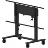 iiyama MD-CAR2031-B1 elevador eléctrico de suelo con ruedas para pantallas de 55–105 pulgadas, máx. 120 kg, VESA 800x600, altura 850–1800 mm, negro