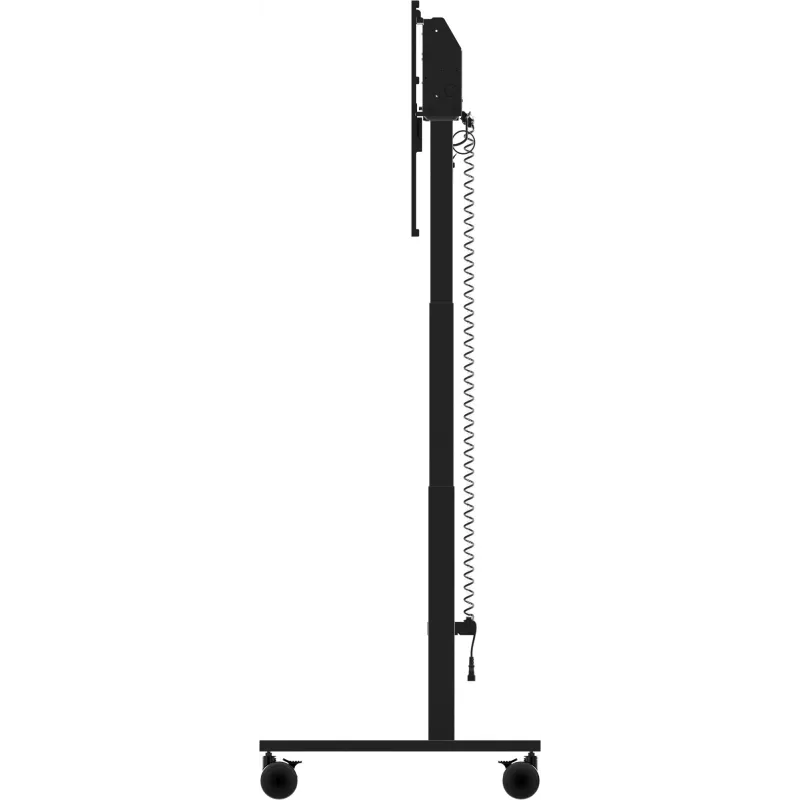 iiyama MD-CAR2031-B1 elevador eléctrico de suelo con ruedas para pantallas de 55–105 pulgadas, máx. 120 kg, VESA 800x600, altura 850–1800 mm, negro