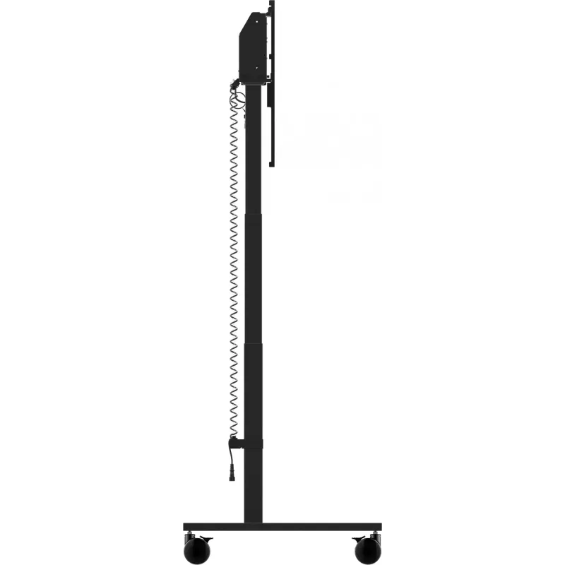 iiyama MD-CAR2031-B1 elevador eléctrico de suelo con ruedas para pantallas de 55–105 pulgadas, máx. 120 kg, VESA 800x600, altura 850–1800 mm, negro