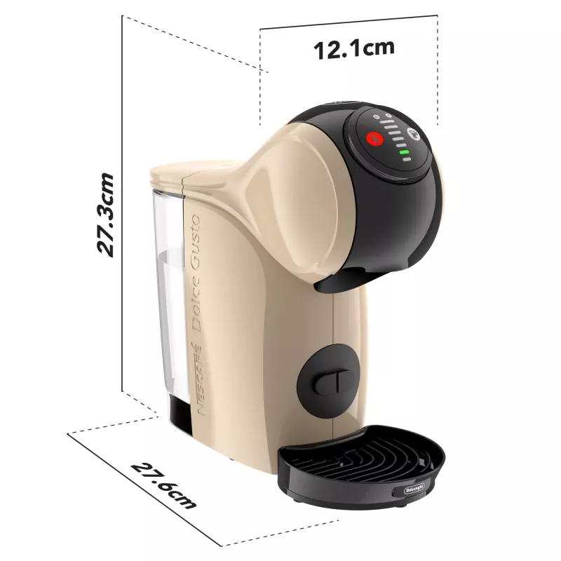 Cafetera de cápsulas De’Longhi Genio S – depósito de agua de 0,8 l, 15 bar, encimera, topo