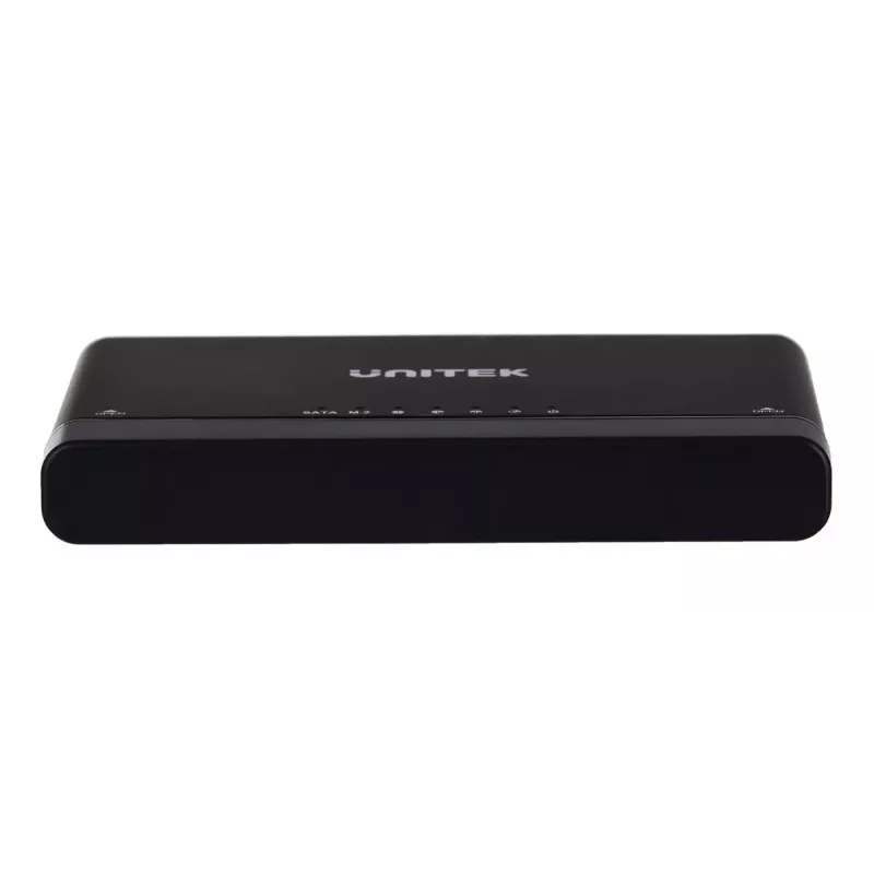 Unitek S1222A adaptador USB-C a unidades M.2 NVMe y SATA de 2,5/3,5 pulgadas con clonación offline, 10 Gbps, negro