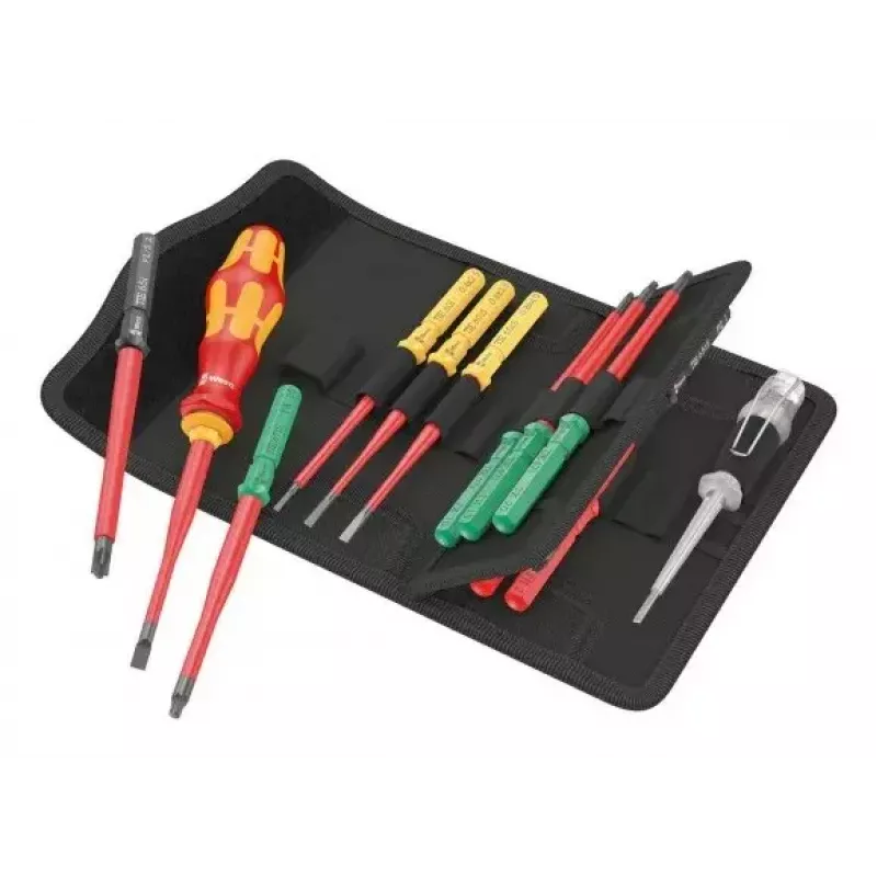 Set de destornilladores Wera Kraftform Kompakt VDE 16 extra finos (05006608001)