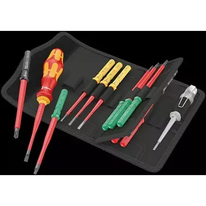 Set de destornilladores Wera Kraftform Kompakt VDE 16 extra finos (05006608001)
