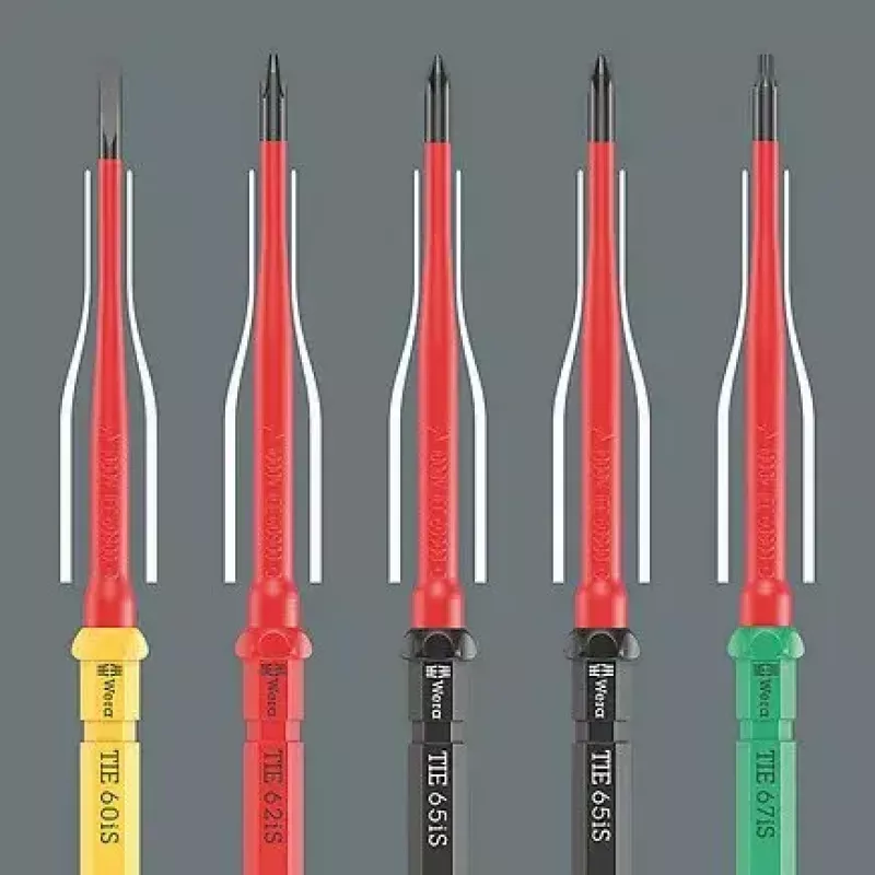 Set de destornilladores Wera Kraftform Kompakt VDE 16 extra finos (05006608001)