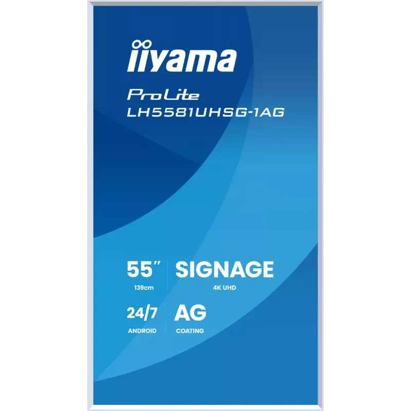 Monitor iiyama LH5581UHSG-1AG 54.6 pulgadas pantalla plana interactiva 4K Ultra HD 3840 x 2160