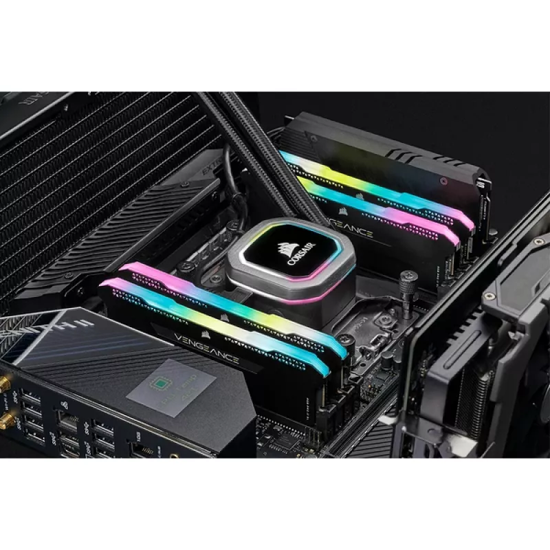 Memoria RAM CORSAIR 16GB DDR4 3200MHz C16 (2x8GB) Vengeance RGB Pro negra