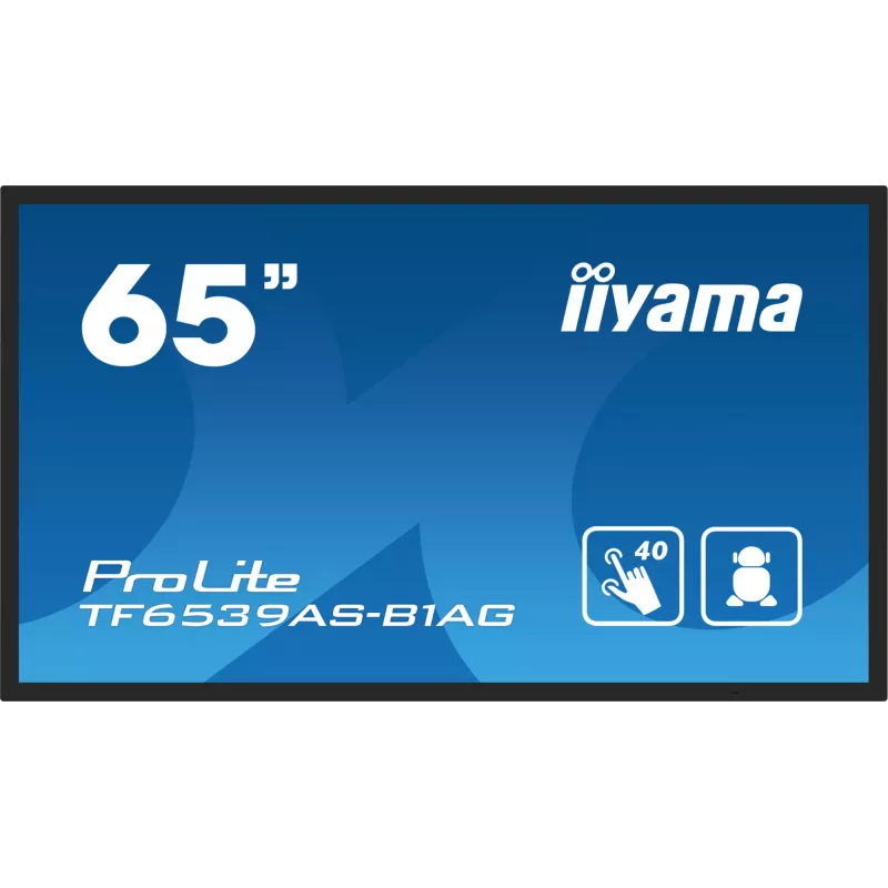 Pantalla plana de señalización digital iiyama TF6539AS-B1AG 64,5 inch Táctil LED 3840 x 2160