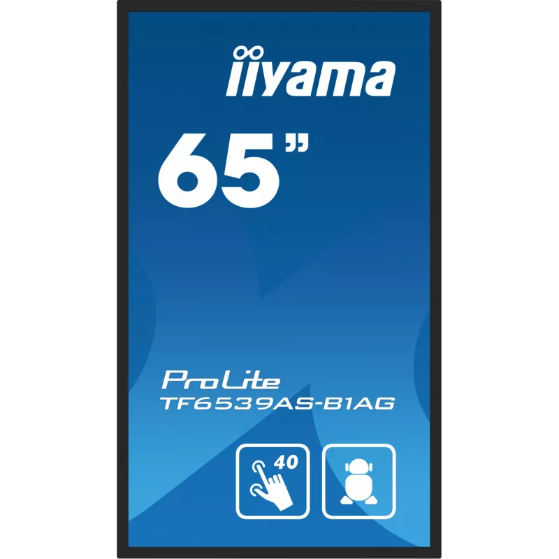Pantalla plana de señalización digital iiyama TF6539AS-B1AG 64,5 inch Táctil LED 3840 x 2160
