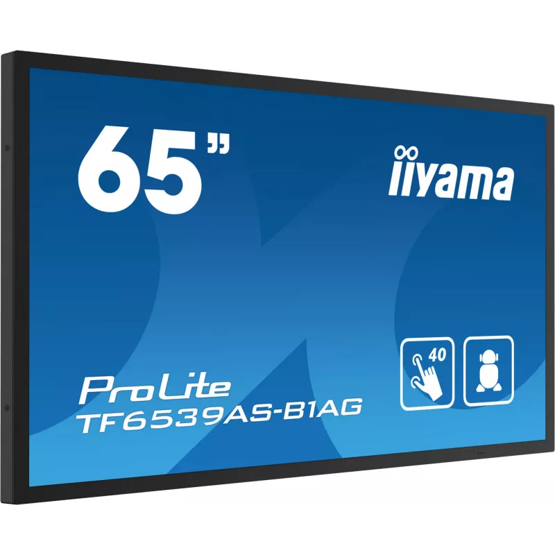 Pantalla plana de señalización digital iiyama TF6539AS-B1AG 64,5 inch Táctil LED 3840 x 2160