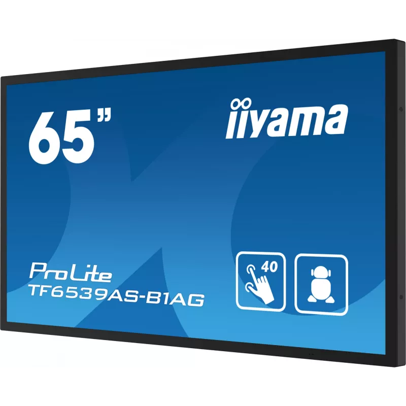Pantalla plana de señalización digital iiyama TF6539AS-B1AG 64,5 inch Táctil LED 3840 x 2160