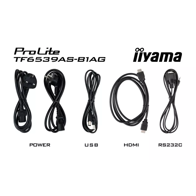 Pantalla plana de señalización digital iiyama TF6539AS-B1AG 64,5 inch Táctil LED 3840 x 2160