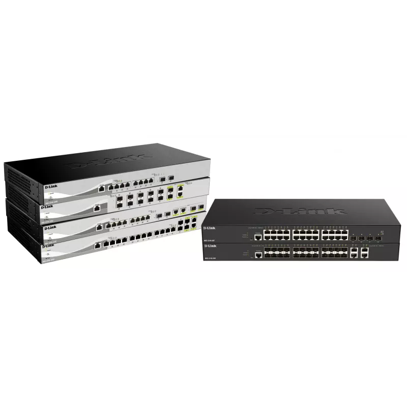 D-Link DXS-1210-16TC/E Switch de red gestionado L2 10G Ethernet (100/1000/10000) Gris